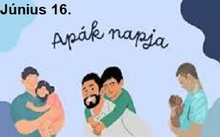 A képen apák napi illusztráció látható.